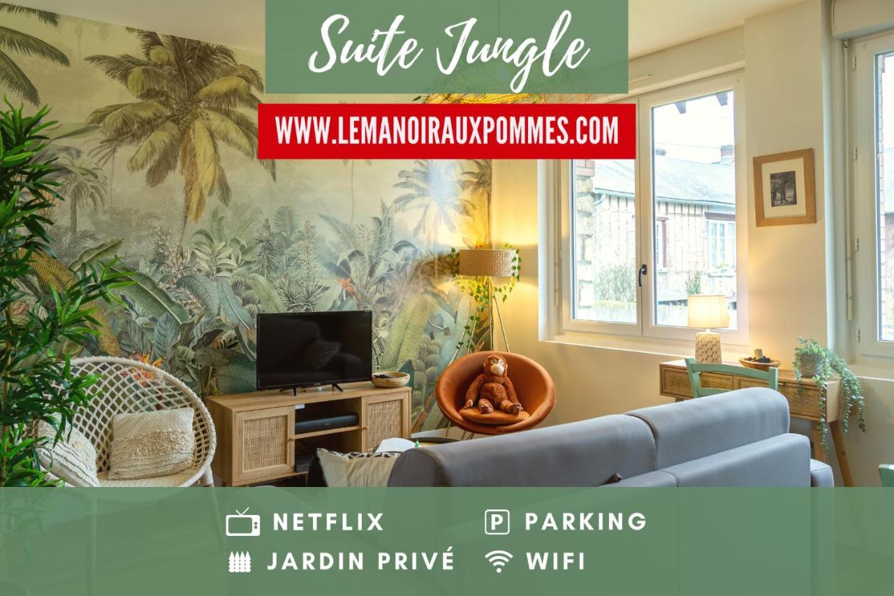 Suite Jungle - Jardin, Netflix Et Parking - Le Manoir Aux Pommes Orbec Экстерьер фото